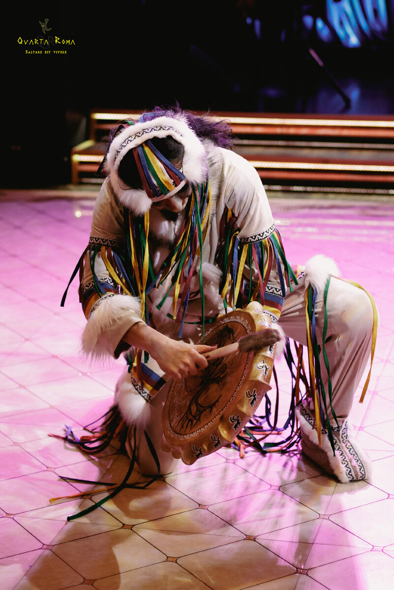 Танец «Северное сияние» в исполнении Qvarta Roma на на хафле «Лукум». Ресторан «Воробьёвы горы», 11 декабря 2022 г. 