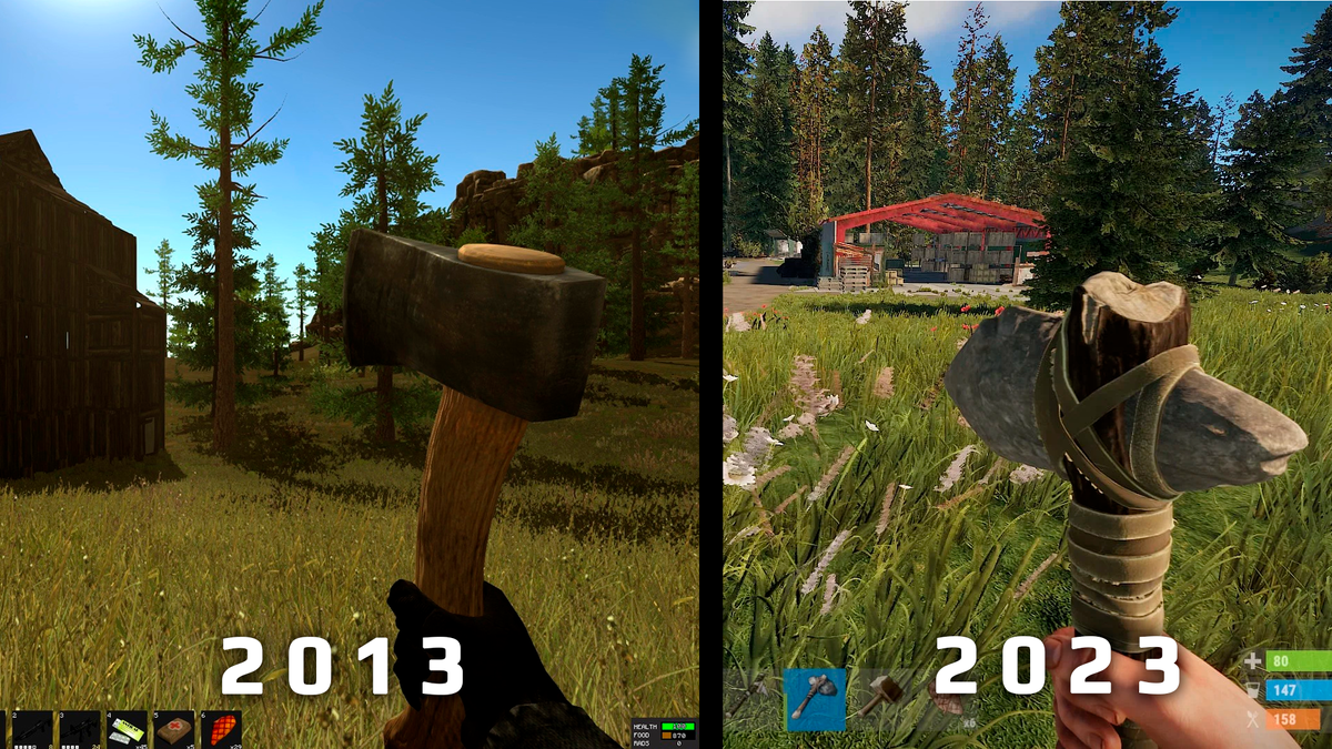 Можете сами сравнить ка изменилась игра за 10 лет