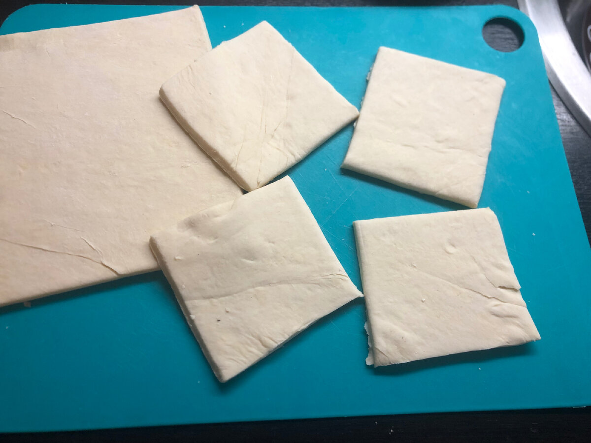  Вот так я разрезала тесто 