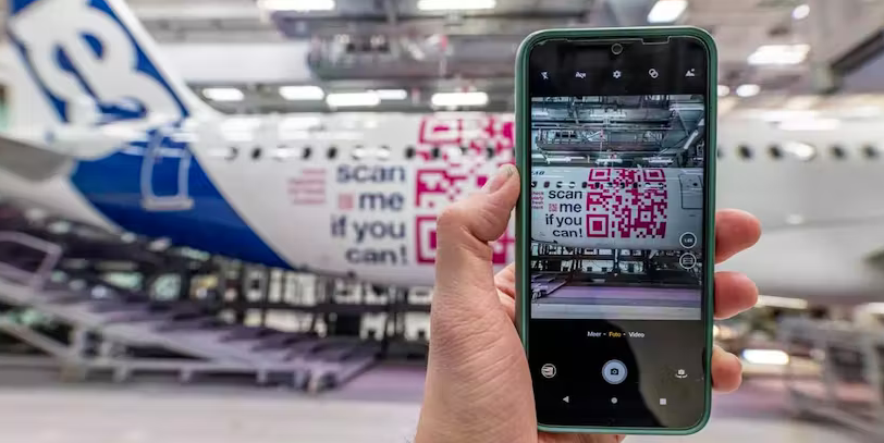 Scan me if you can! Фото: Airbus