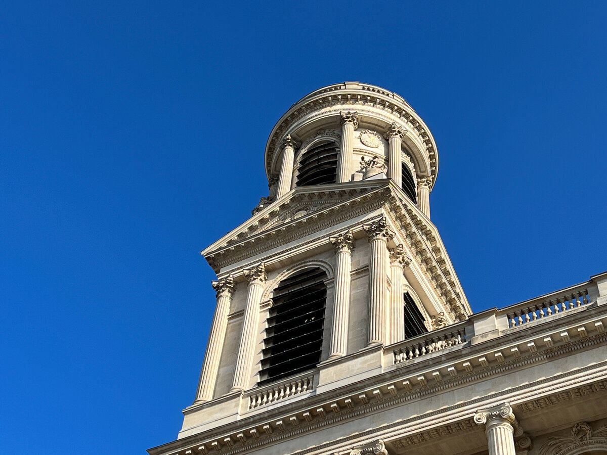 Saint-Sulpice chaire reductwk. stunning Cathedral church, Eiffel tower, Eiffel t