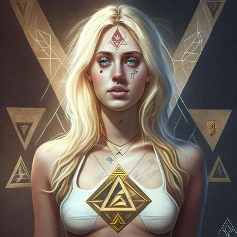 Тайные знаки на теле молодой женщины