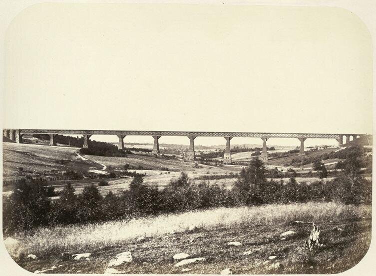    Мост через Веребью, 1860-е гг. Фото: Иосиф Казимирович Гофферт, общественное достояние