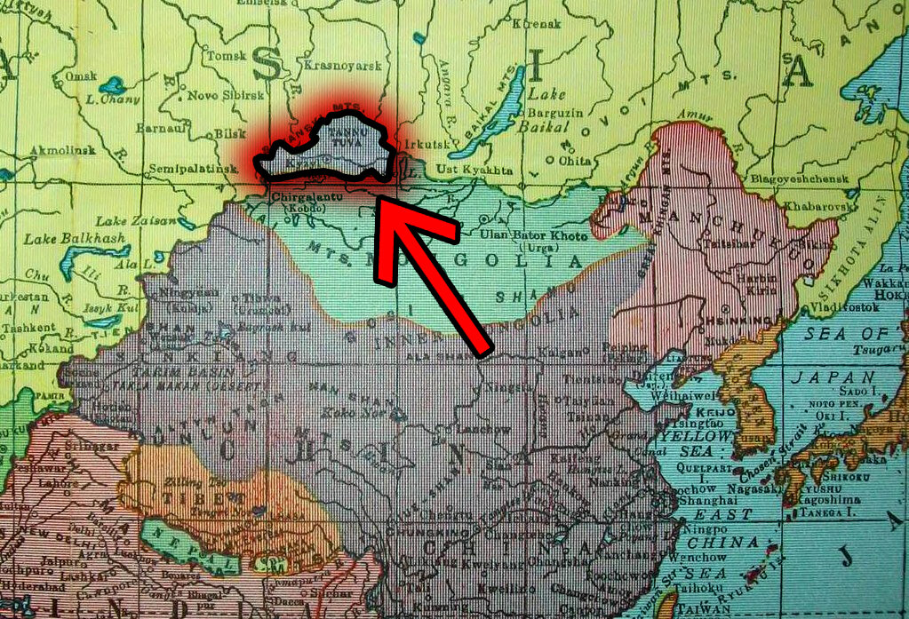Вот где находилась Тува.