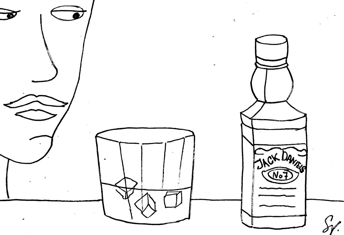 Алкоголь рисунок карандашом для детей