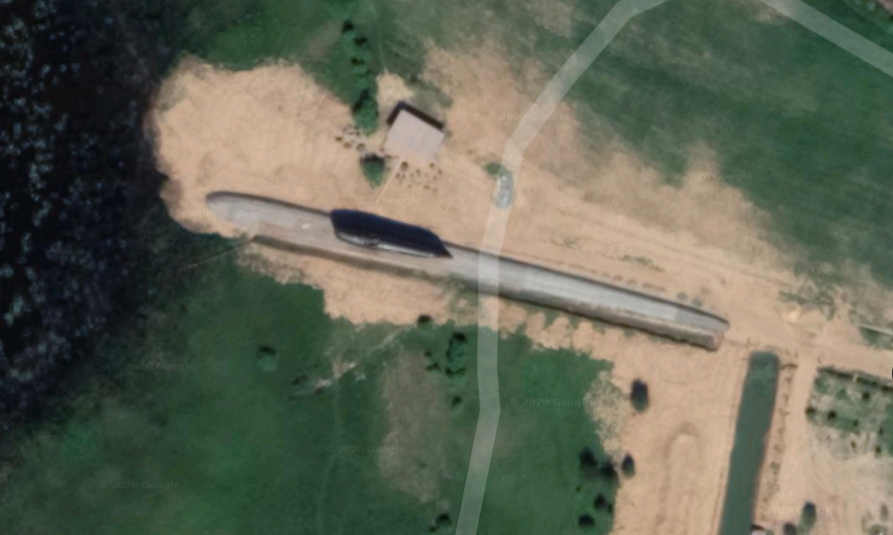 Памятник К-19, скриншот карт Google