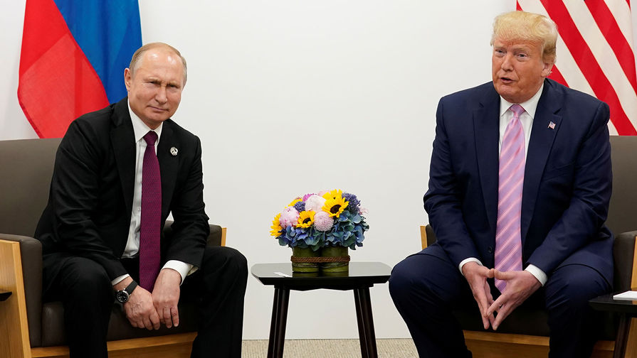 Фото: Встреча В. Путина и Д. Трампа https://www.gazeta.ru/politics/news/2019/06/28/n_13145107.shtml