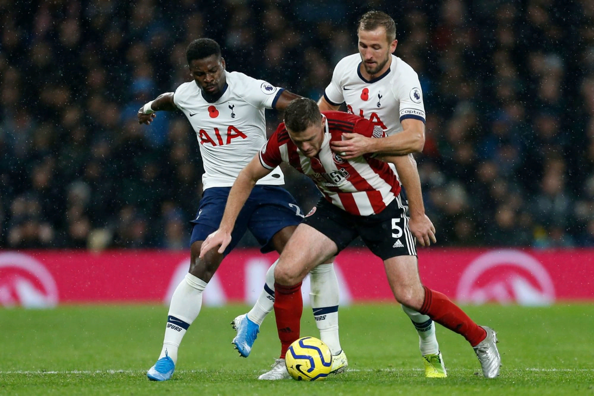 Тоттенхэм в матче против Шеффилд Юнайтед