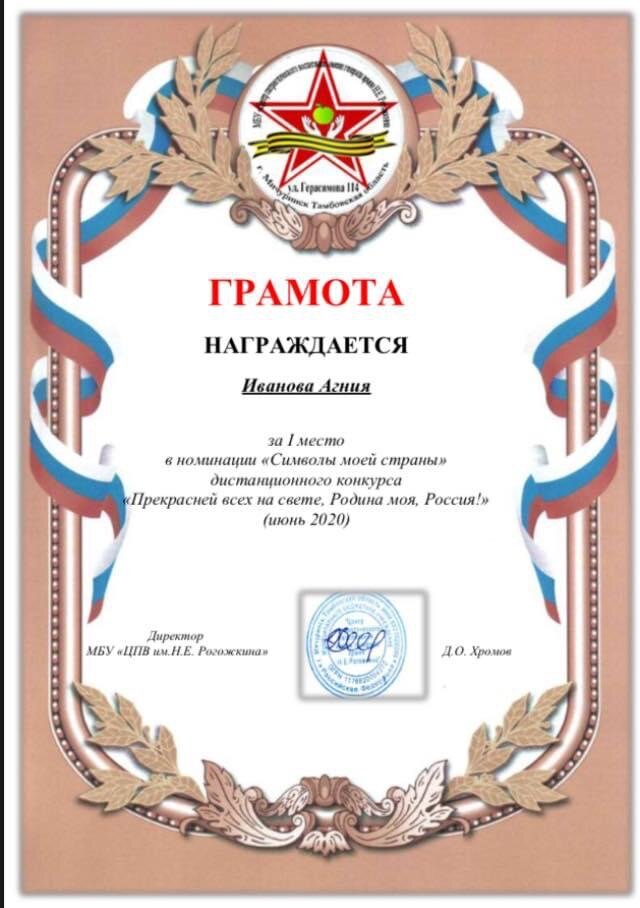 Таких грамот и у Агнии и у Артема в этом году было много 