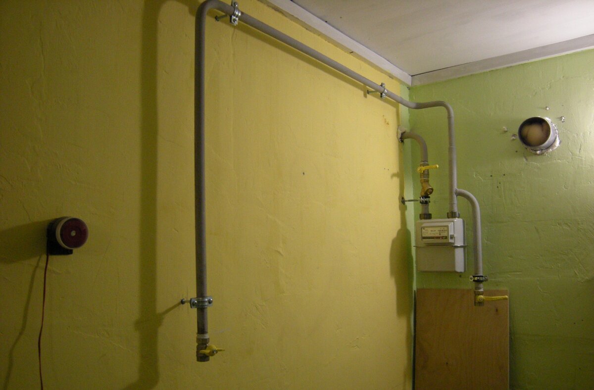 Разводка внутри котельной