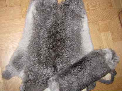 Шкурка кролика "Шиншилла".  Фотография из просторов интернета.
