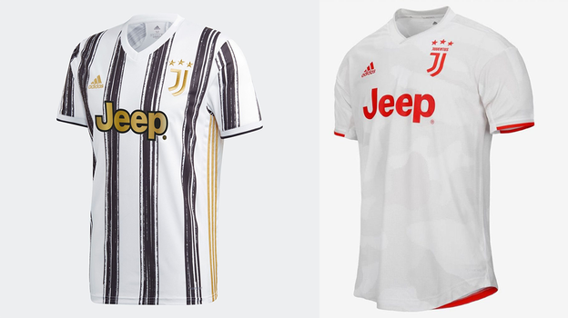Домашняя и гостевая формы «Ювентуса» сезона 20/21.