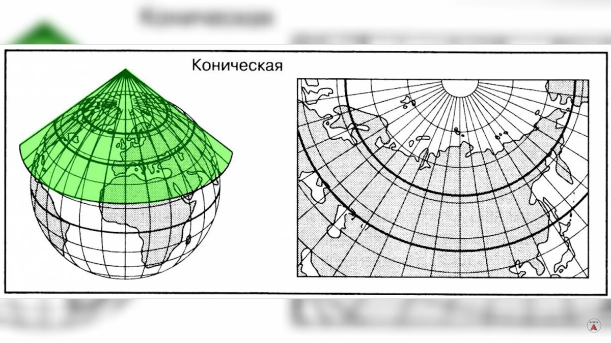 Политическая карта какая проекция. Нормальная коническая равнопромежуточная проекция Каврайского. Равноугольная картографическая проекция. Цилиндрическая коническая азимутальная проекция. Равноугольная азимутальная проекция.