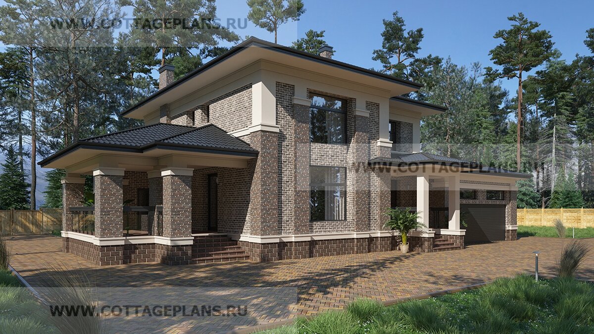 Фасады дома. Источник фото: https://www.cottageplans.ru