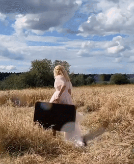 Яна Рудковская бегает по подмосковным полям с чемоданом Луи Виттон (источник - instagram.com/p/CDg4FlRoLdE/ )