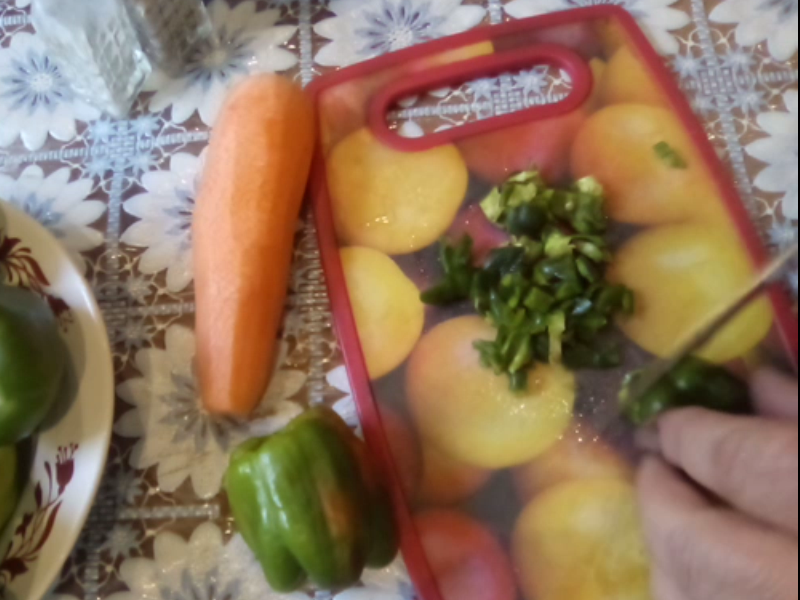 режем перец