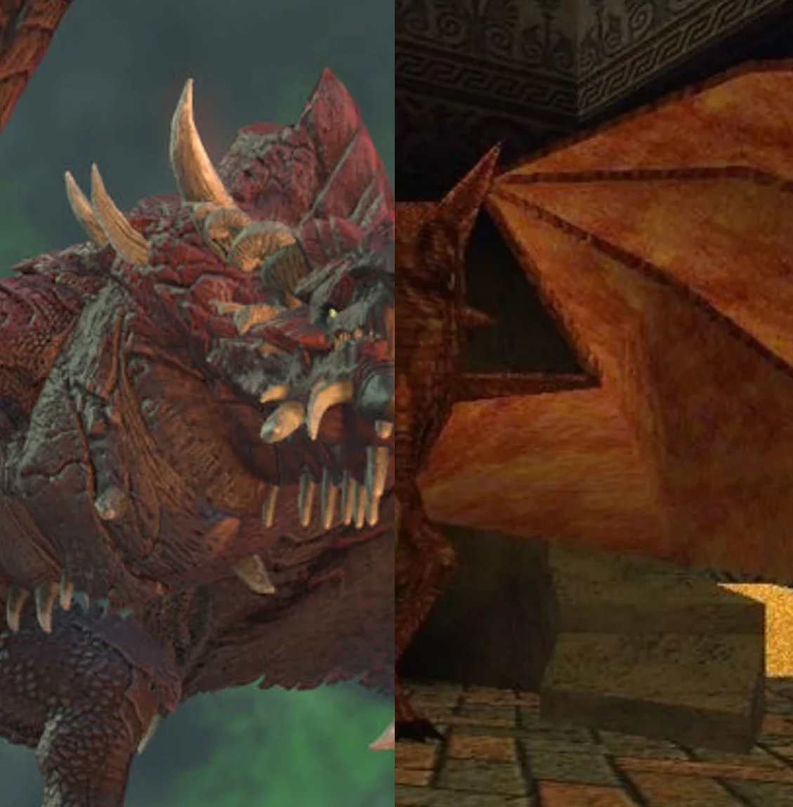 Нафалар в разных частях TES