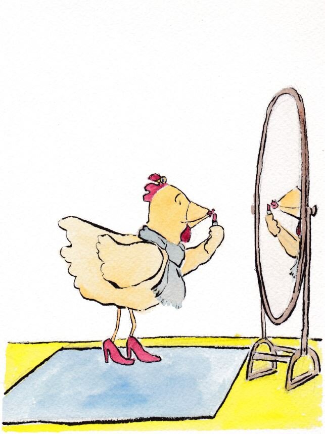 Курица - помада. Фото из свободных источников