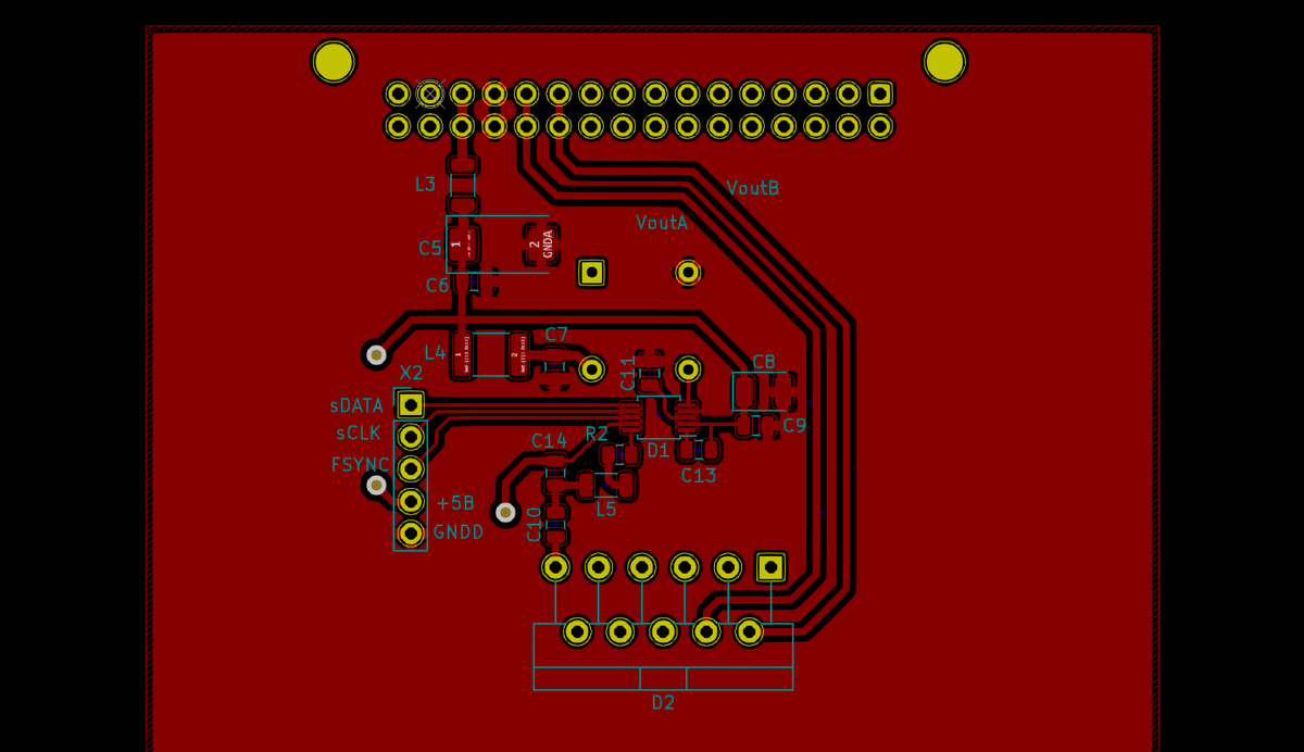 Верхняя сторона платы генератора.