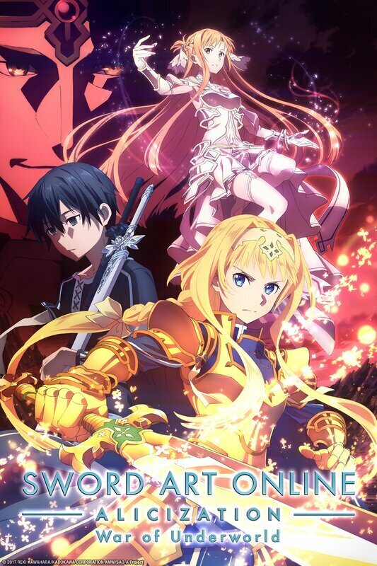 Обложка аниме "Sword Art Online Alicization War of Underworld"
