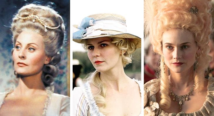 © Marie-Antoinette reine de France / Les Films Gibé, © Marie Antoinette / Columbia Pictures, © Les Adieux à la reine / Canal+