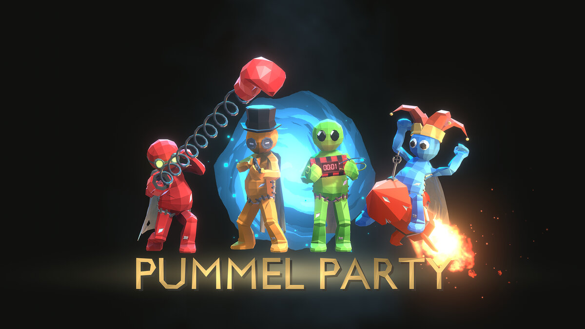 Обложка и кадры из игры Pummel Party. Фото из открытых источников Яндекс.Картинки.