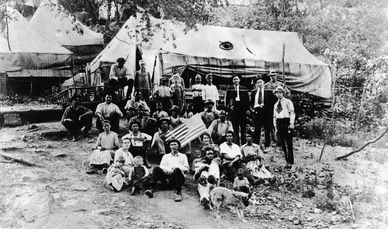 Бастующие шахтёры