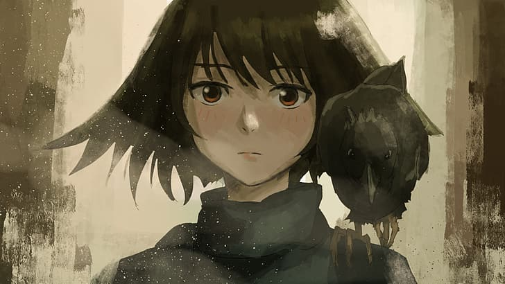 Та самая девушка с вороном