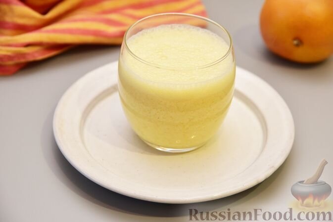 молоко, сок апельсиновый, хлопья овсяные, мёд