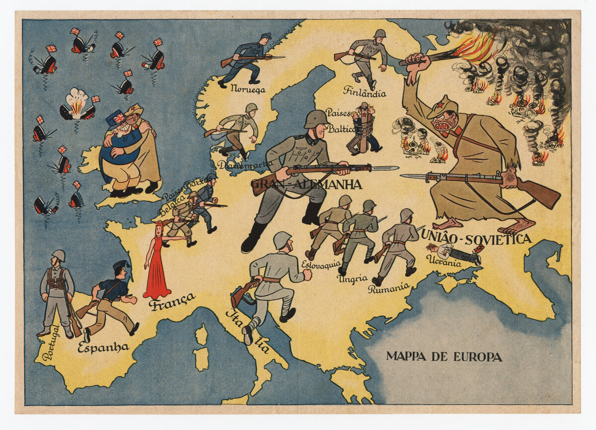 Политическая карикатура 1918 года. 