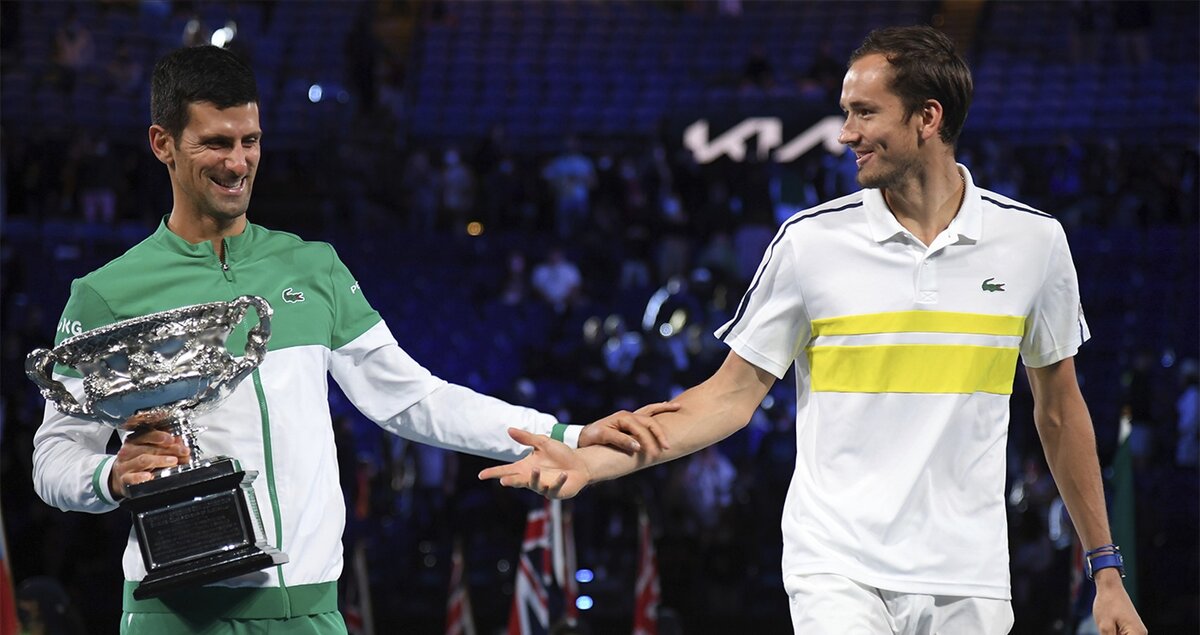 Новак Джокович / Даниил Медведев. Церемонии награждения.