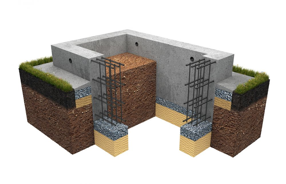 Мелкозаглубленный ленточный фундамент цена для дома Москва под ключ | СтройДом