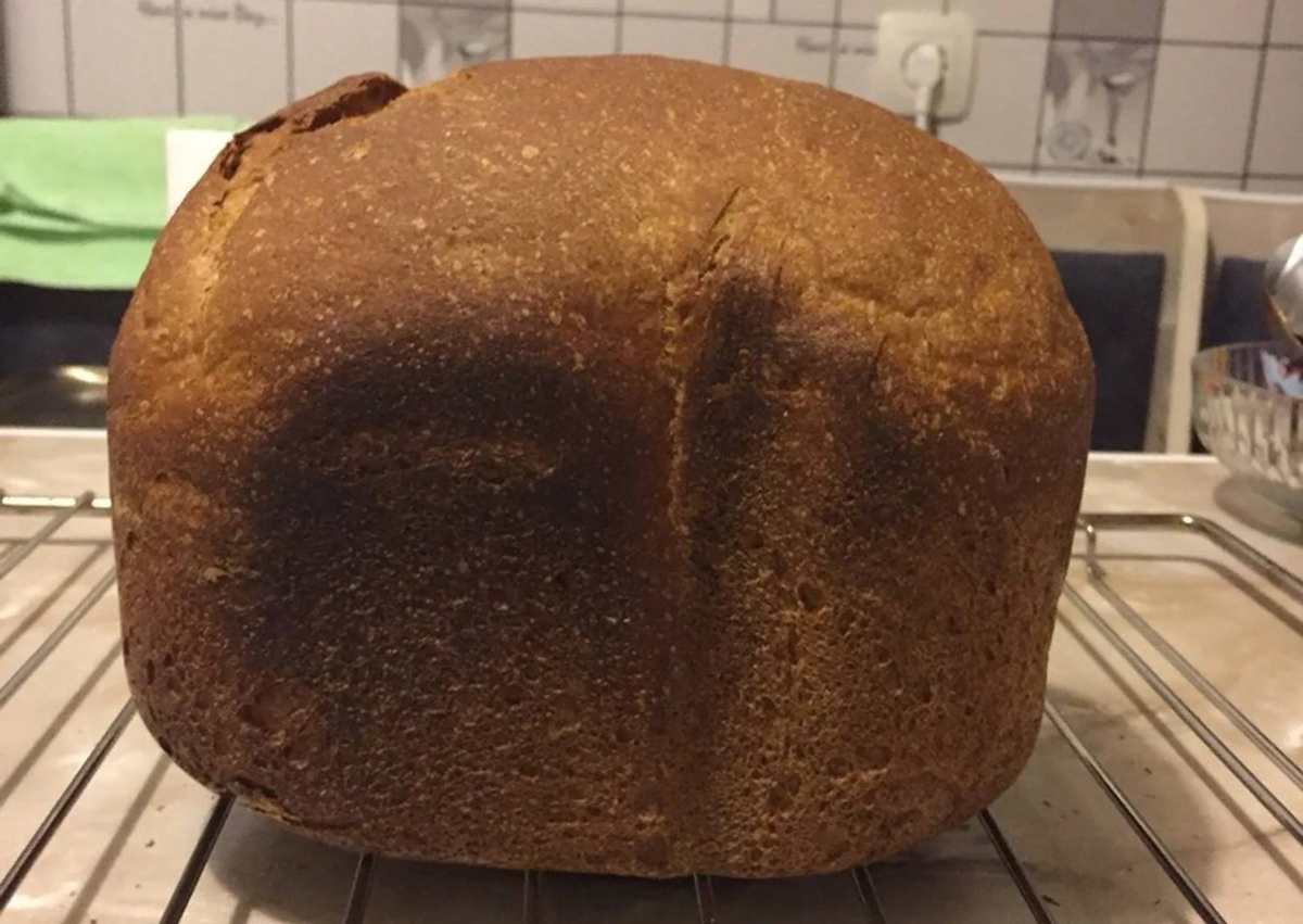 Ароматный ржаной хлеб из хлебопечки