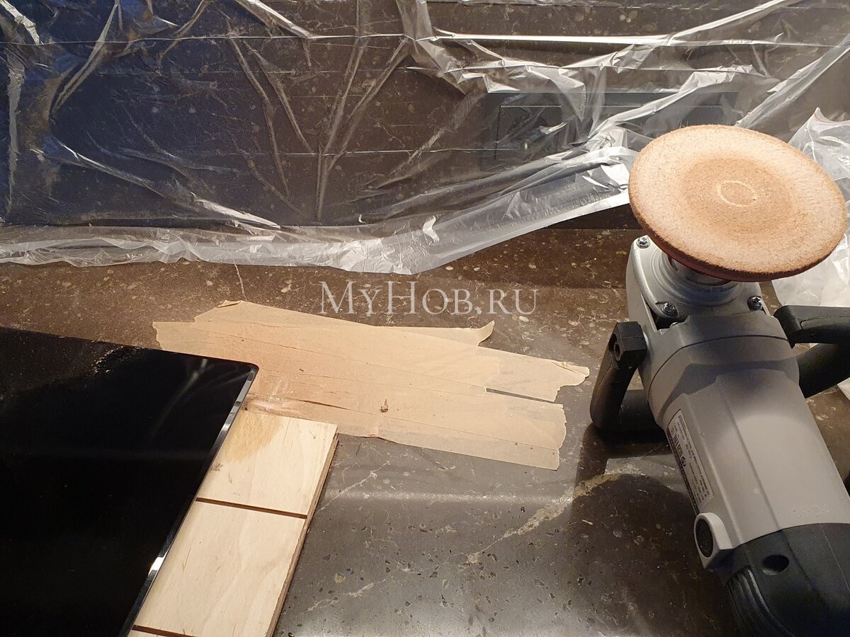 Процесс реставрации стеклокерамической поверхности