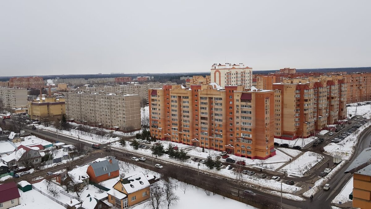 Город Домодедово, не меньше трети территории города состоит из частных домов