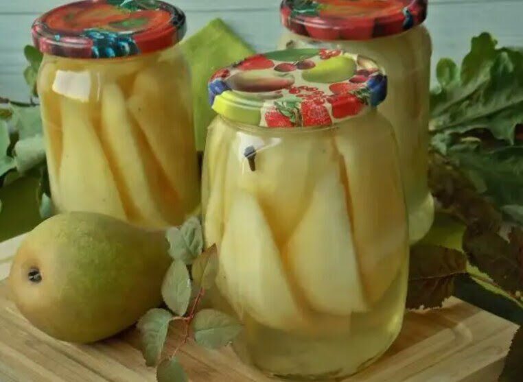 Груши в сладком густом сиропе на зиму, вкуснейший десерт за 20 мин без ...