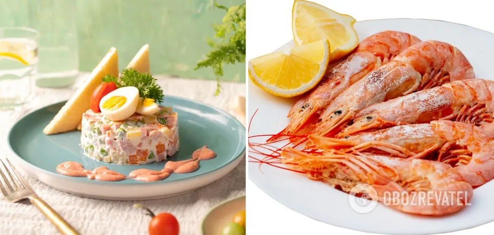 ''Оливье'' с креветками