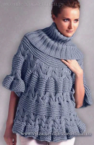375 модных идей свитеров, джемперов и пуловеров, схемы и описание вязания