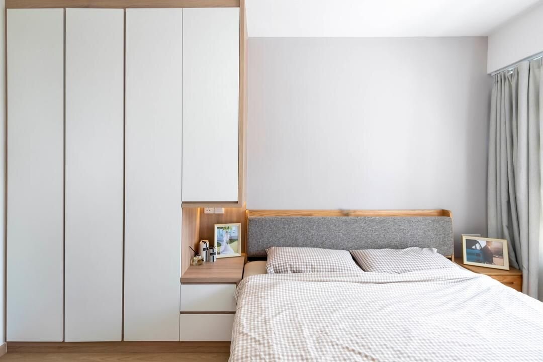 Спальная в стиле минимализм и шэбби шик (изображения из Pinterest)