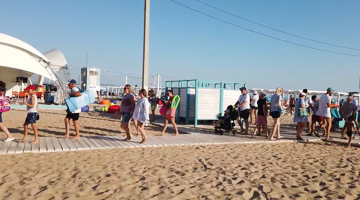 Пляж газпром в витязево