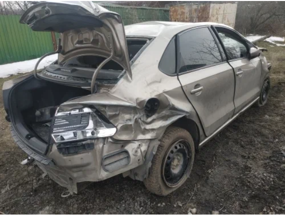 VW Polo Sedan после ДТП