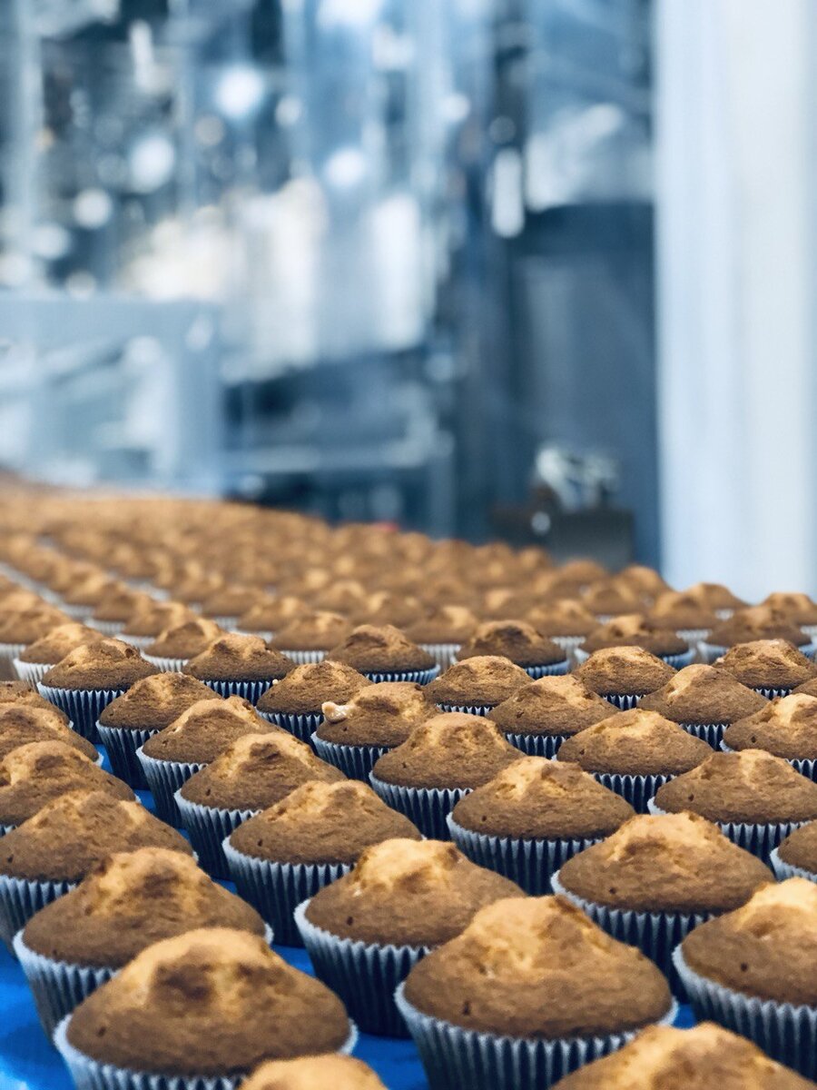 Одна из производственных линий делала вот такие маффины. Ну кайф же!