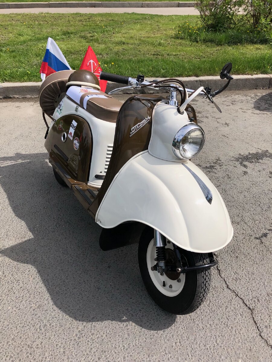  Мотороллер «Тула Т-200М». Фото автора канала «Заметки водилы»