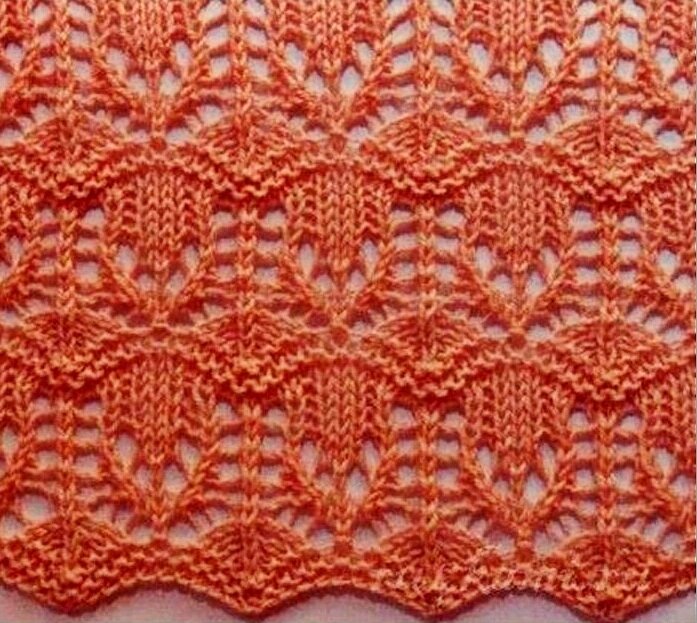 Ажурный узор №1. Листайте галерею, чтобы посмотреть схему узора