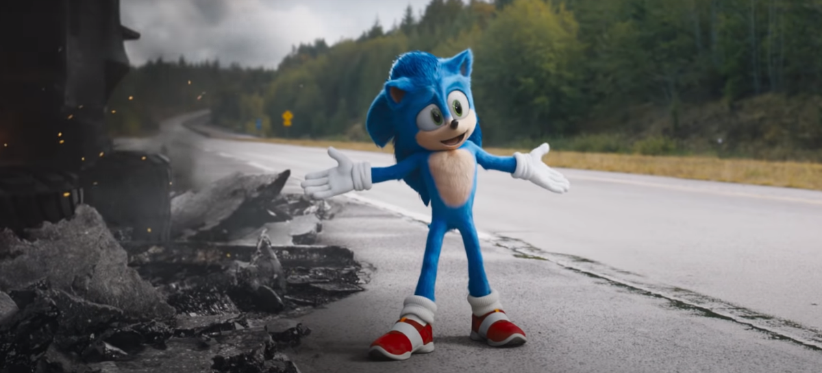 Кадр из фильма "Соник в кино"