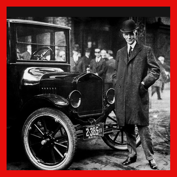 Ге́нри Форд (1863 — 1947) — американский промышленник, владелец заводов по производству автомобилей по всему миру, изобретатель, автор 161 патента США.