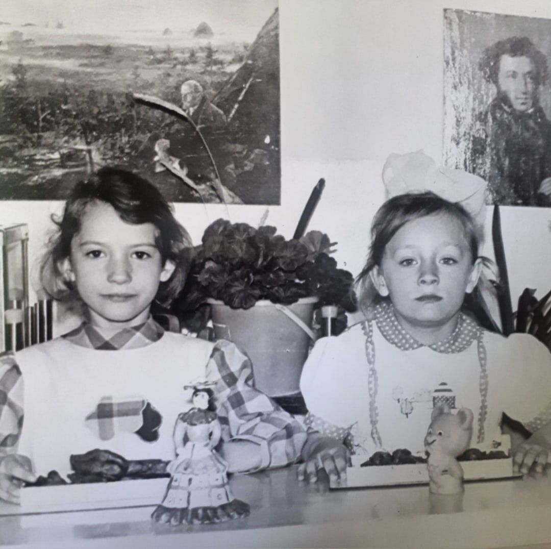 Я и Натаха в детском саду .