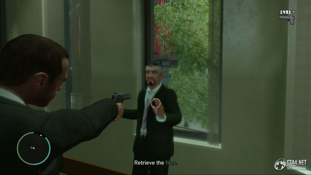 Прямо за спиной Тода есть одно из окон, которое можно прострелить (Взято из LibertyCity.ru)