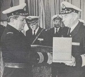 (На фото адмирал Барович слева)