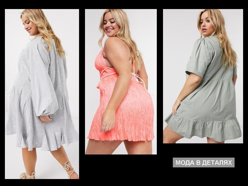 Светлые летние платья для полных женщин